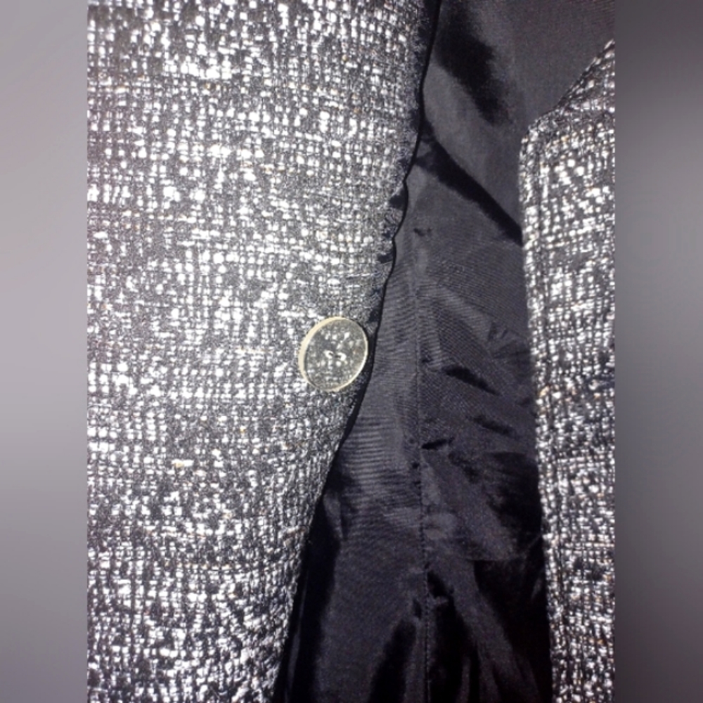 H & M BOUCLE' GREY DOUBLE BREASTED PEACOAT  NWOT - Picture 6 of 13